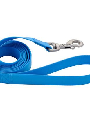Биотановый поводок для собак coastal fashion pro waterproof leash голубой 1.9 смx1.8 м (76484260605)