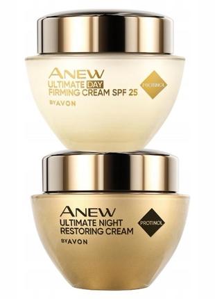 Ночной восстанавливающий крем для лица avon anew, 45+2 фото