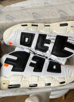 Мужские кроссовки nike air more uptempo off white2 фото