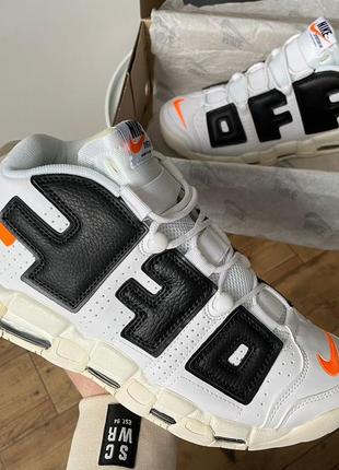 Мужские кроссовки nike air more uptempo off white4 фото