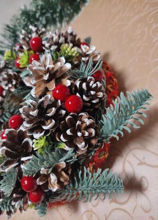 Подсвечник новогодний, ручная работа