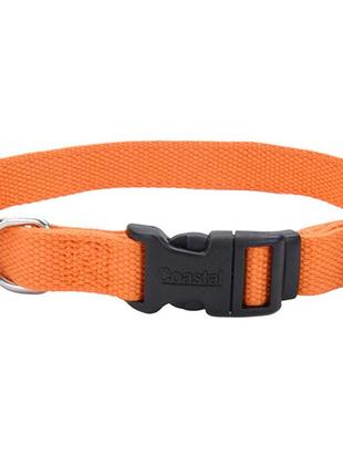 Экоошейник для собак coastal new earth soy dog collar оранжевый s/m 2x30 - 45 см (76484146084)