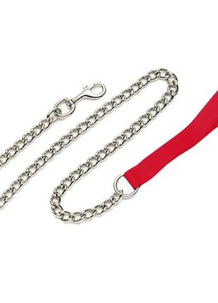 Повідець-ланцюжок для собак coastal titan chain dog leash ланка 3 мм червоний 1x120 см (76484092817)