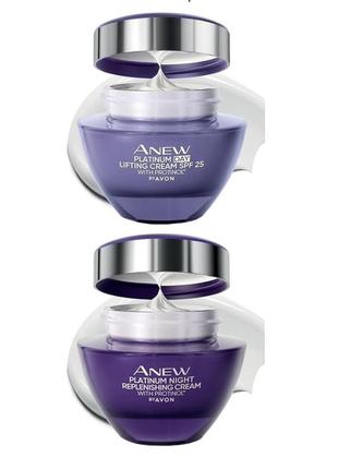 Дневной лифтинг крем для лица avon anew 55+ spf 25, 50 мл технологией protinol2 фото