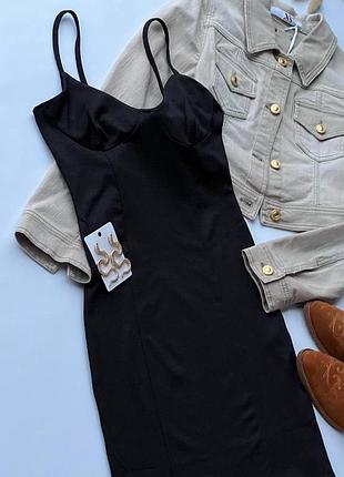 Сукня 👗 платье на бретелях bershka