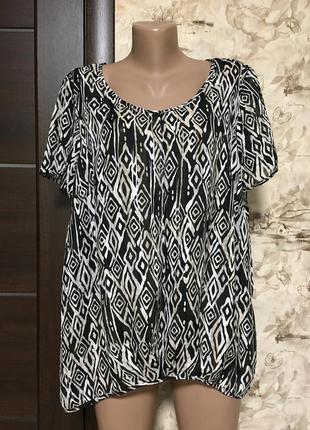 Ідеальна повітряна блуза в принт,оверсайз ,george