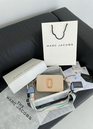 Женская сумка marc jacobs the snapsot sky beige5 фото