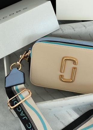 Женская сумка marc jacobs the snapsot sky beige8 фото