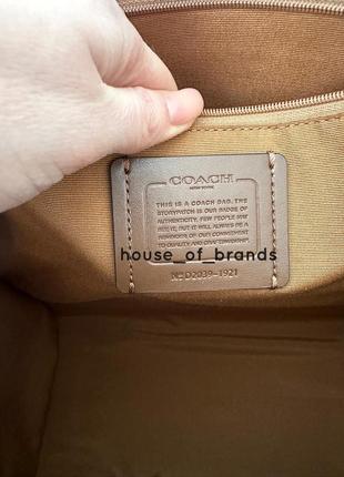 Жіноча брендова шкіряна сумка шопер тоут coach dempsey tote bag оригінал сумочка коач тоте коуч шкіра на подарунок дружині подарунок дівчині9 фото