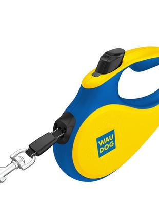 Повідець-рулетка для собак waudog r-leash, малюнок "colors of freedom", s, до 15 кг, 5 м, світловідбивна4 фото