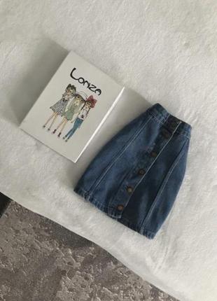 Трендова джинсова юбка спідниця на ґудзиках2 фото