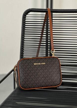 Michael kors jet set dark brown2 фото