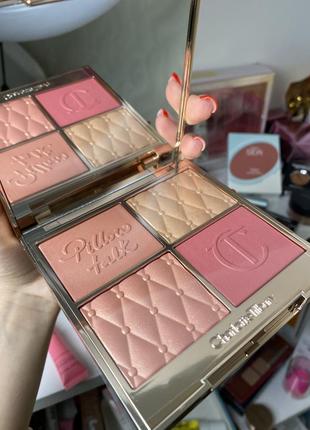 Палетка для обличчя charlotte tilbury pillow talk beautifying blush and highlighter palette1 фото