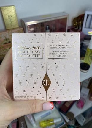 Палетка для обличчя charlotte tilbury pillow talk beautifying blush and highlighter palette3 фото