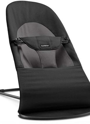 Кресло–шезлонг babybjorn balance soft black/dark grey cotton
