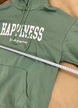 Зелений бірюзовий костюм на флісі худі штани теплий зимовий жіночий shein happiness s4 фото