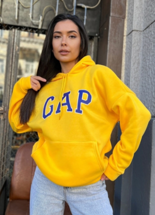 Худи на флисе унисекс 4 цвета gap 270ми