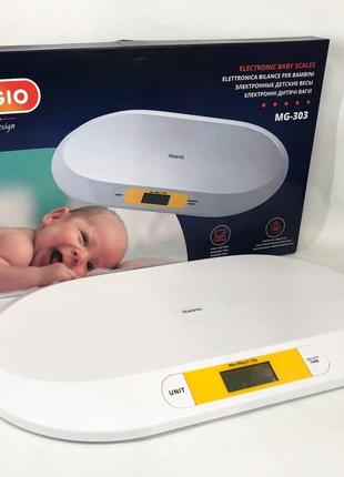Ваги дитячі для немовлят magio mg-303, підлогові ваги для немовлят