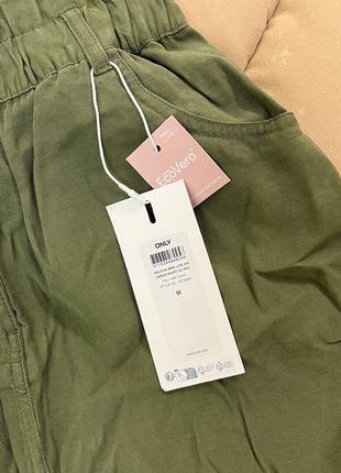 Хаки зеленая юбка карго с карманами only m 386 фото