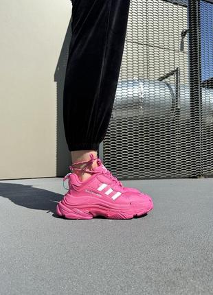 Кроссовки adidas x balenciaga triple s pink