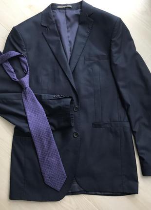 Піджак галстук класичний краватка темно синій / пиджак классический темно синий