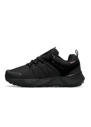 Мужские кроссовки columbia facet low trinsulate all black termo❄️1 фото