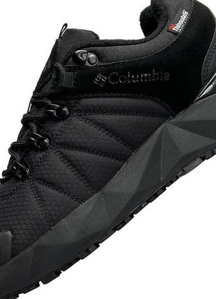 Мужские кроссовки columbia facet low trinsulate all black termo❄️3 фото