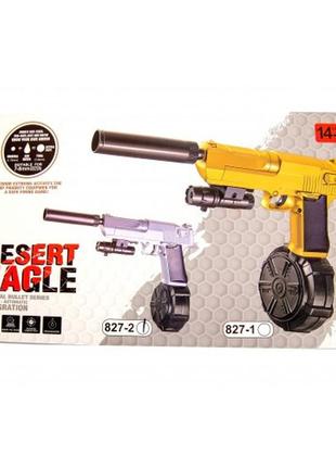 Игрушечный аккумуляторный пистолет desert eagle на гидрогелевых шариках(орбизах) || іграшкова зброя