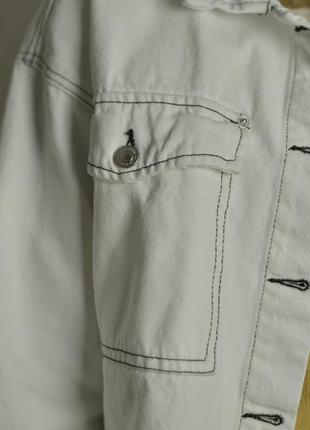 Куртка zara джинсовая | белая | super7 фото