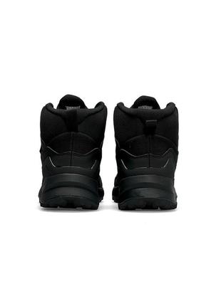 Зимние мужские кроссовки adidas terrrex swift r gore tex fur all black❄️8 фото