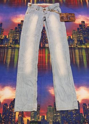Женские прямого кроя низкая посадка raw denim джинсы брюки штаны с потертостями варенки прямые3 фото