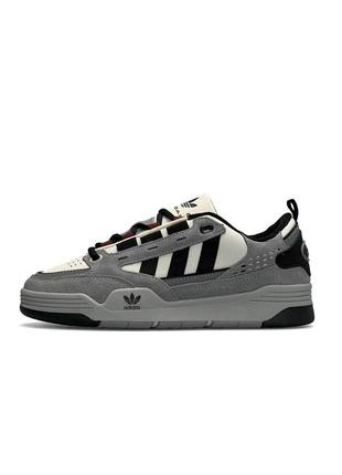 Мужские кроссовки adidas originals adi2000 grey beige black1 фото