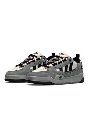 Мужские кроссовки adidas originals adi2000 grey beige black6 фото