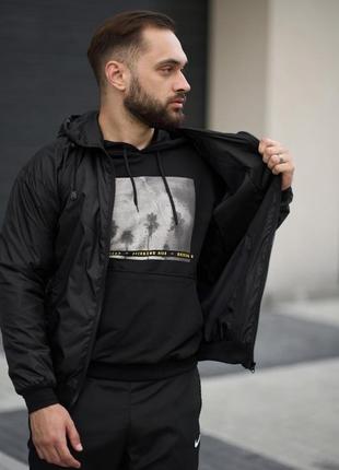 Nike windrunner jacket чорний5 фото