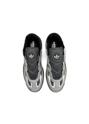 Мужские кроссовки adidas originals niteball gray black7 фото