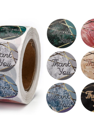 Наклейки , стикери, наліпки для упаковки thank you