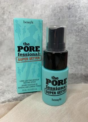 Спрей для фиксации макияжа benefit the pore fessional super setter