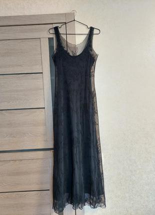 Черное винтажное гламурное платье верх прозрачная сетка patsy seddon for

phase eight(36-38 размер)8 фото