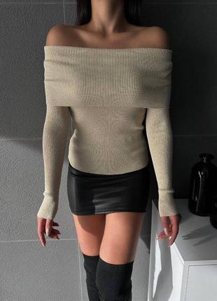 Турция 🇹🇷 вязаный свитер с люрексом, пуловер женский3 фото