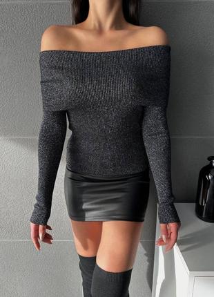 Турция 🇹🇷 вязаный свитер с люрексом, пуловер женский8 фото