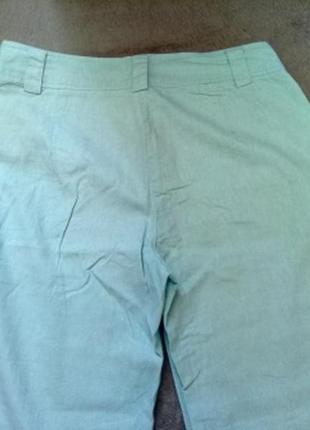 Летние  брюки широкого пошива р. 50/52  из натуральной ткани3 фото