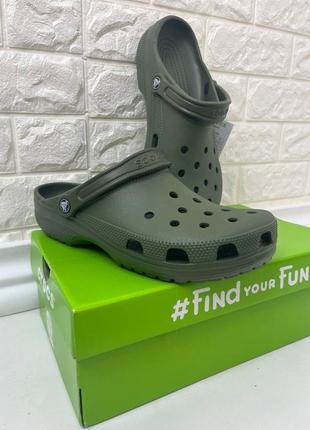 crocs Harrington classic army чоловічі крокси сабо