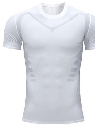 Компрессионная футболка мужская heart m loku белый1 фото