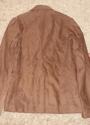 Новая замшевая куртка, пиджак per una (marks&spencer) р.8 ,оригинал3 фото