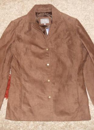 Новая замшевая куртка, пиджак per una (marks&spencer) р.8 ,оригинал1 фото