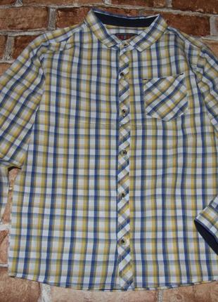 Рубашка мальчику хлопковая  7 - 8 лет