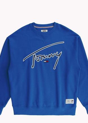 Світшот tommy hilfiger jeans signature capsule logo front sweatshirt relaxed fit