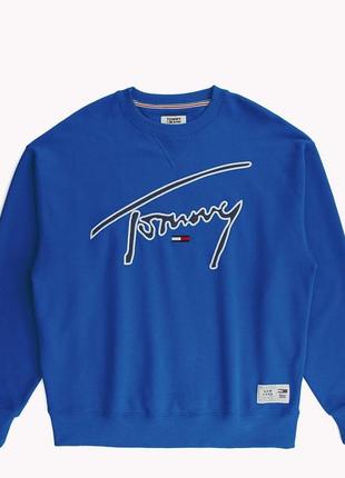 Curve tommy hilfiger jeans signature capsule logo front sweatshirt relaxed fit 710 credit card holder