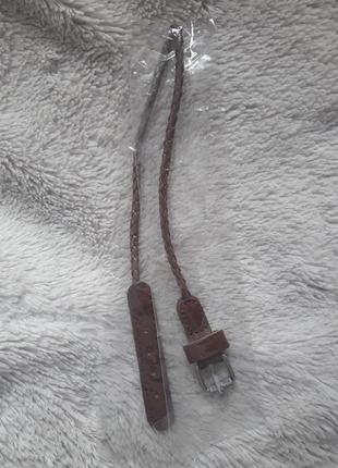 Модный коричневый браслет-ремешок на руку2 фото