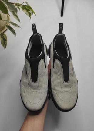 Кроссовки oakley bottlecap suede shoes slip on gray vintage 2000 х8 фото